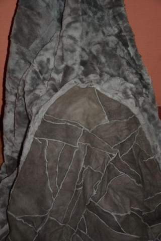 Lammfelldecke Silbergrau geschoren 210x150cm